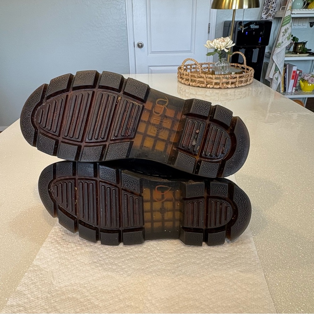 Dr. Martens Black Slip On Boots Chunky Heel - Picture 7 of 7